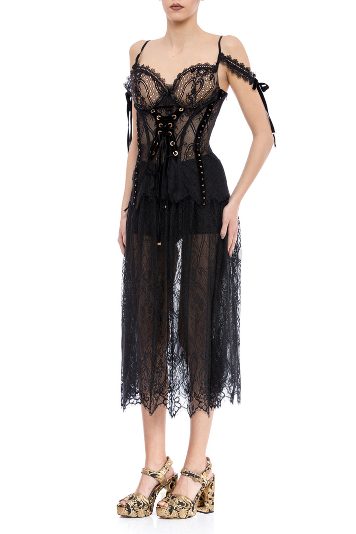 Rochie midi din dantela Cinema - 1
