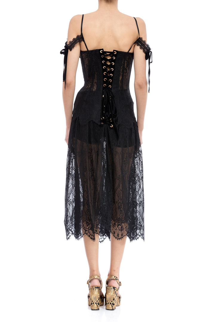 Rochie midi din dantela Cinema - 2