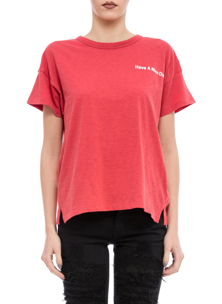 Tricou dama cu print text Rag & Bone