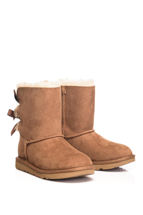 Cizme de piele cu funde Bailey Bow II UGG AUSTRALIA